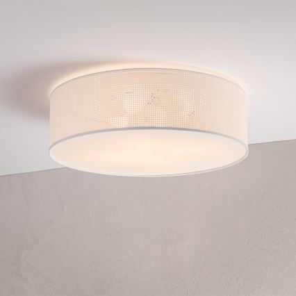 Plafonnier SIRJA PLISADO 4xE27/15W/230V Ø 45 cm blanc