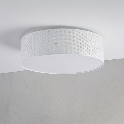Plafonnier SIRJA PLISADO 4xE27/15W/230V Ø 45 cm blanc