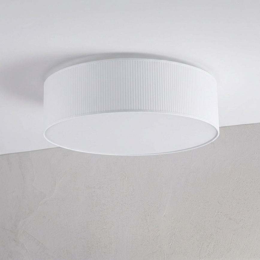 Plafonnier SIRJA PLISADO 4xE27/15W/230V Ø 45 cm blanc