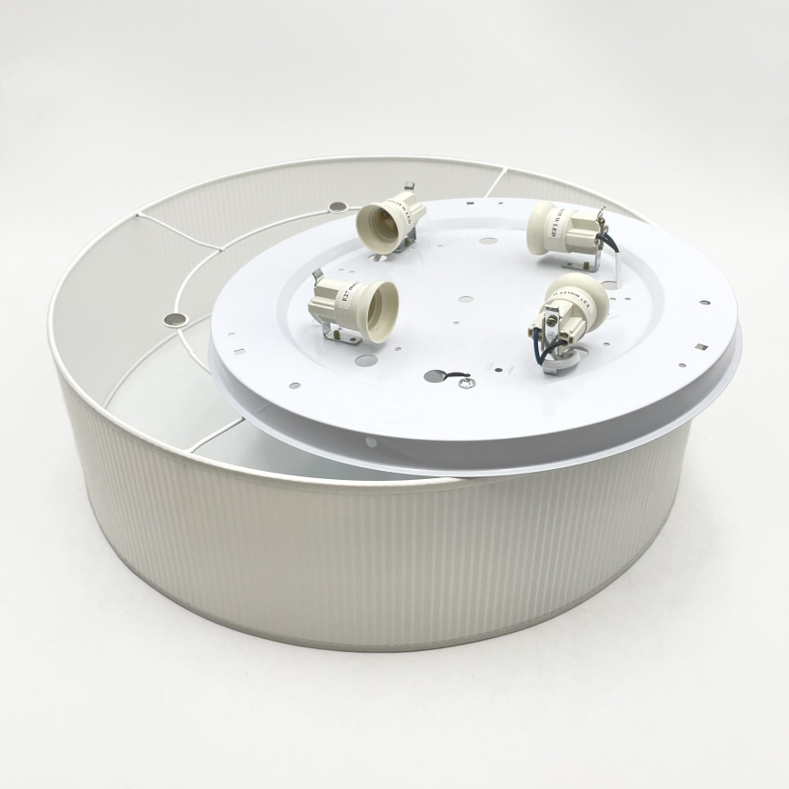Plafonnier SIRJA PLISADO 4xE27/15W/230V Ø 45 cm blanc