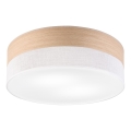 Plafonnier SIRJA WOOD 2xE27/15W/230V d. 45 cm blanc/chêne