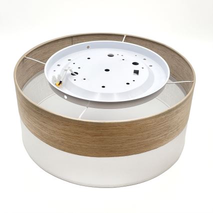 Plafonnier SIRJA WOOD LED/20W/230V d. 35 cm blanc/chêne