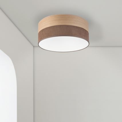 Plafonnier SIRJA WOOD LED/20W/230V d. 35 cm marron/chêne
