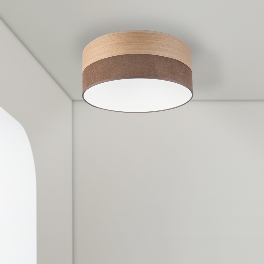 Plafonnier SIRJA WOOD LED/20W/230V d. 35 cm marron/chêne