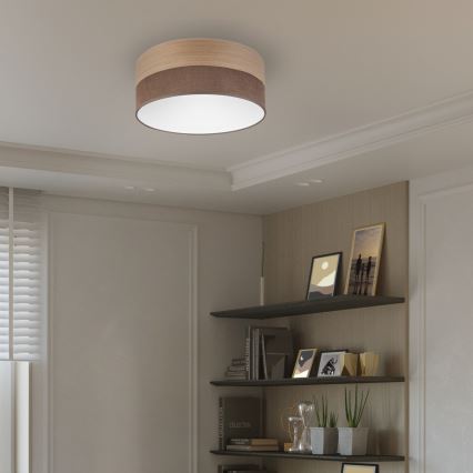 Plafonnier SIRJA WOOD LED/20W/230V d. 35 cm marron/chêne