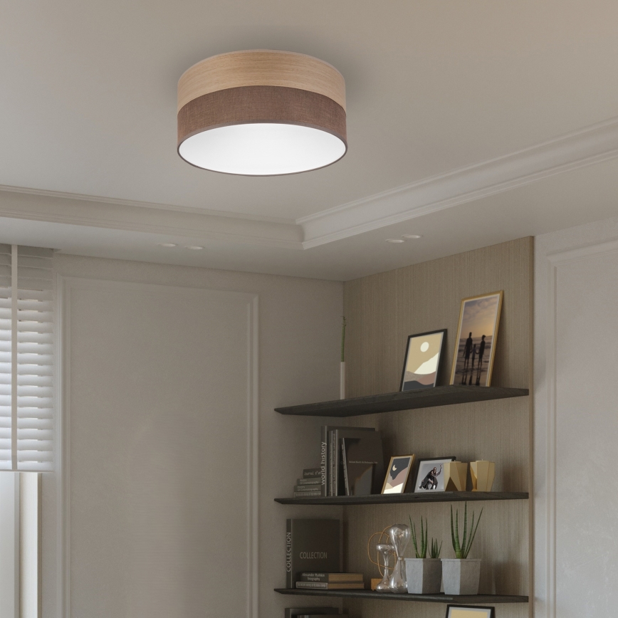 Plafonnier SIRJA WOOD LED/20W/230V d. 35 cm marron/chêne