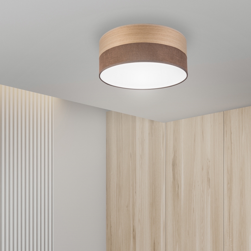 Plafonnier SIRJA WOOD LED/20W/230V d. 35 cm marron/chêne