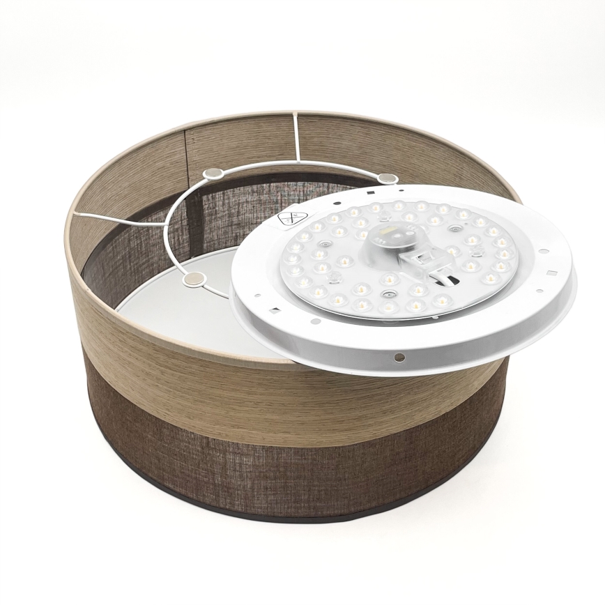 Plafonnier SIRJA WOOD LED/20W/230V d. 35 cm marron/chêne