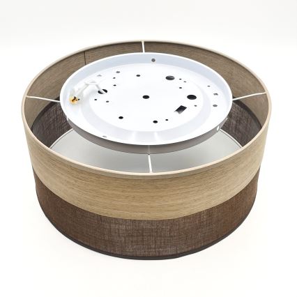 Plafonnier SIRJA WOOD LED/20W/230V d. 35 cm marron/chêne