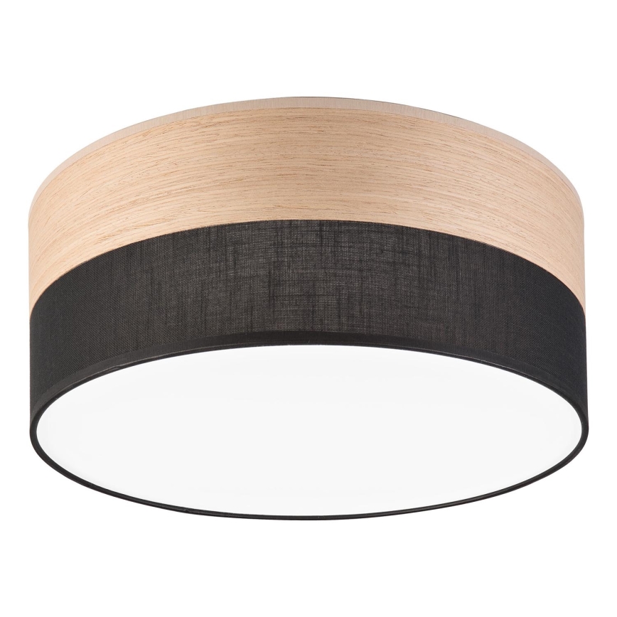 Plafonnier SIRJA WOOD LED/20W/230V d. 35 cm noir/chêne