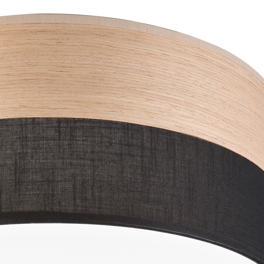 Plafonnier SIRJA WOOD LED/20W/230V d. 35 cm noir/chêne