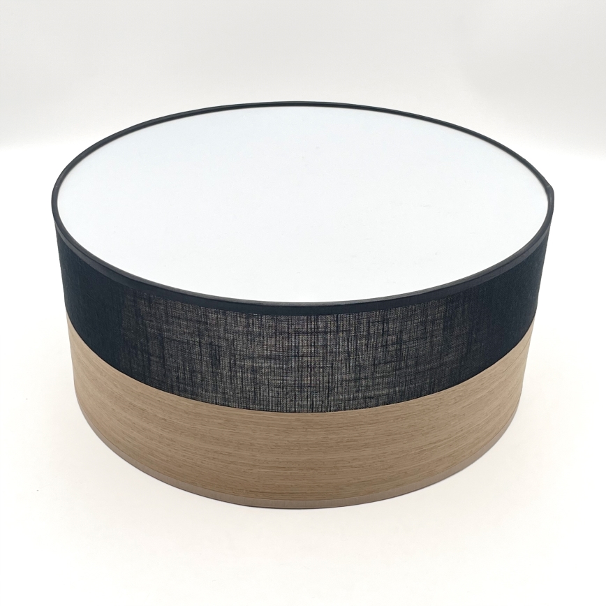 Plafonnier SIRJA WOOD LED/20W/230V d. 35 cm noir/chêne