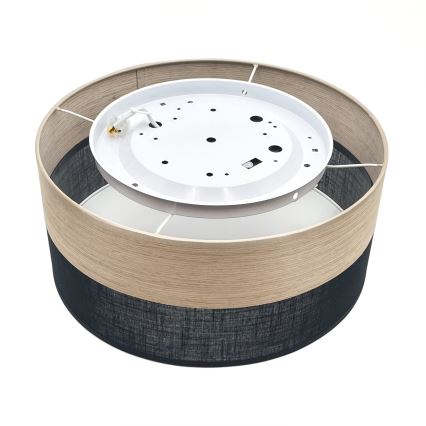 Plafonnier SIRJA WOOD LED/20W/230V d. 35 cm noir/chêne
