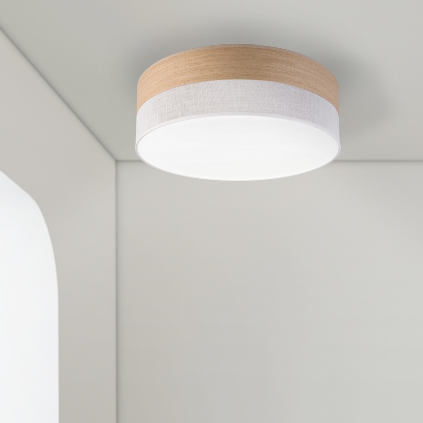 Plafonnier SIRJA WOOD LED/36W/230V d. 45 cm blanc/chêne