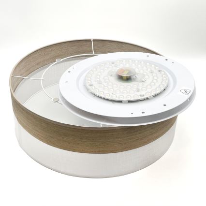 Plafonnier SIRJA WOOD LED/36W/230V d. 45 cm blanc/chêne