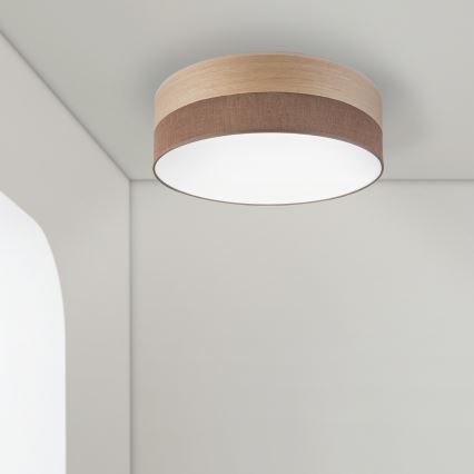 Plafonnier SIRJA WOOD LED/36W/230V d. 45 cm marron/chêne