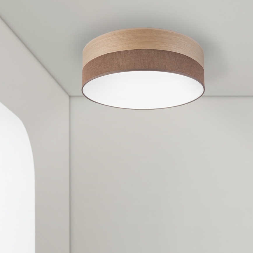 Plafonnier SIRJA WOOD LED/36W/230V d. 45 cm marron/chêne