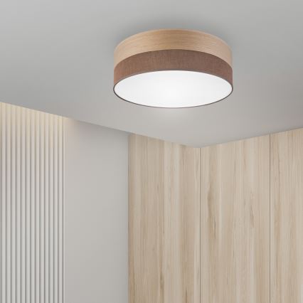 Plafonnier SIRJA WOOD LED/36W/230V d. 45 cm marron/chêne