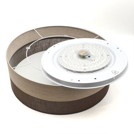 Plafonnier SIRJA WOOD LED/36W/230V d. 45 cm marron/chêne
