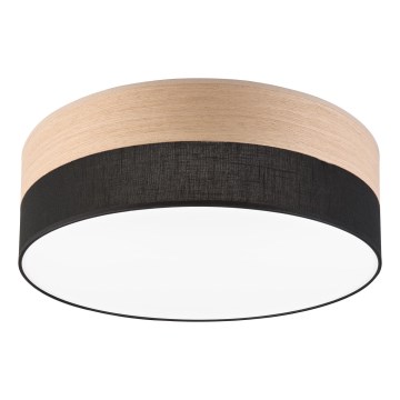 Plafonnier SIRJA WOOD LED/36W/230V d. 45 cm noir/chêne