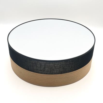 Plafonnier SIRJA WOOD LED/36W/230V d. 45 cm noir/chêne