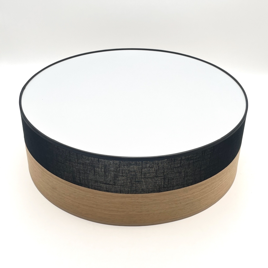 Plafonnier SIRJA WOOD LED/36W/230V d. 45 cm noir/chêne