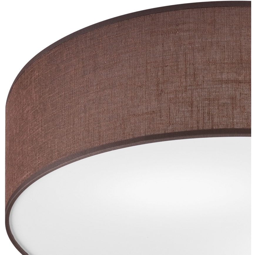 Plafonnier SIRJA — 2 × E27 (15 W), 230 V, Ø 45 cm, brun