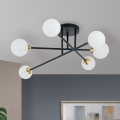 Plafonnier SNOWWHITE 6xG9/20W/230V d. 84 cm noir/doré