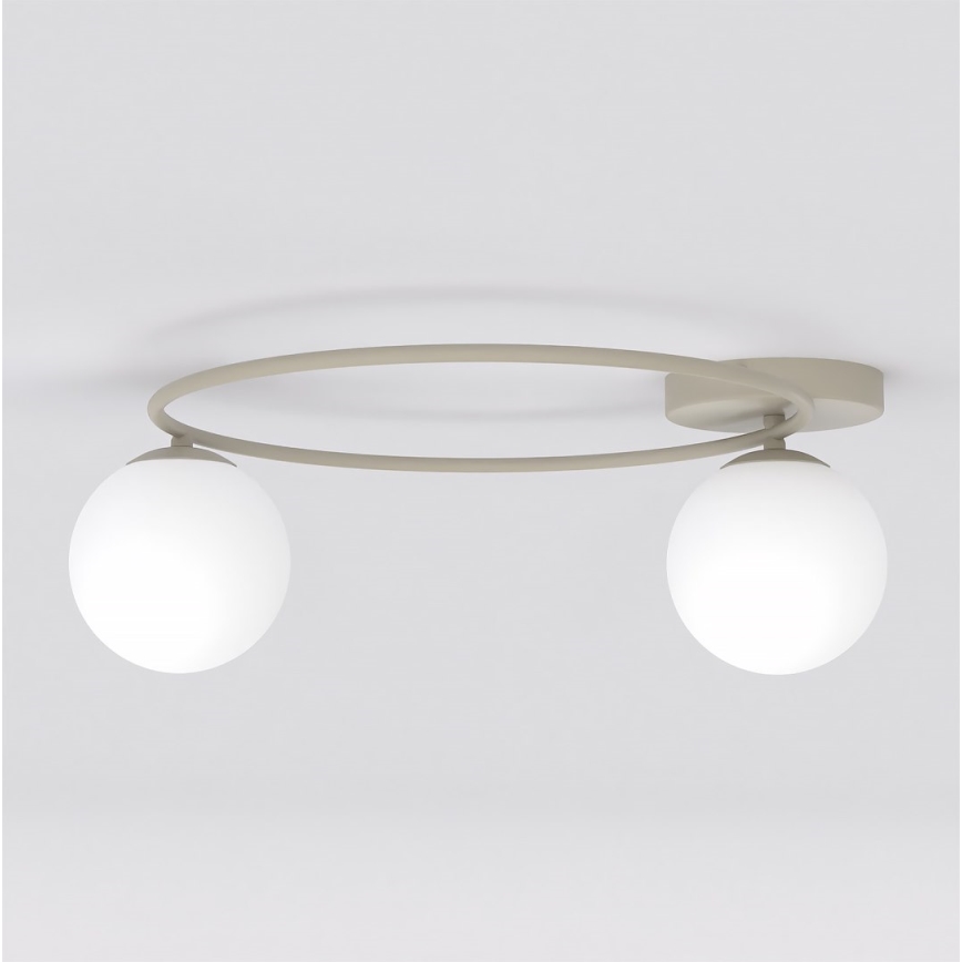 Plafonnier SOPRA 2xE14/10W/230V beige/blanc