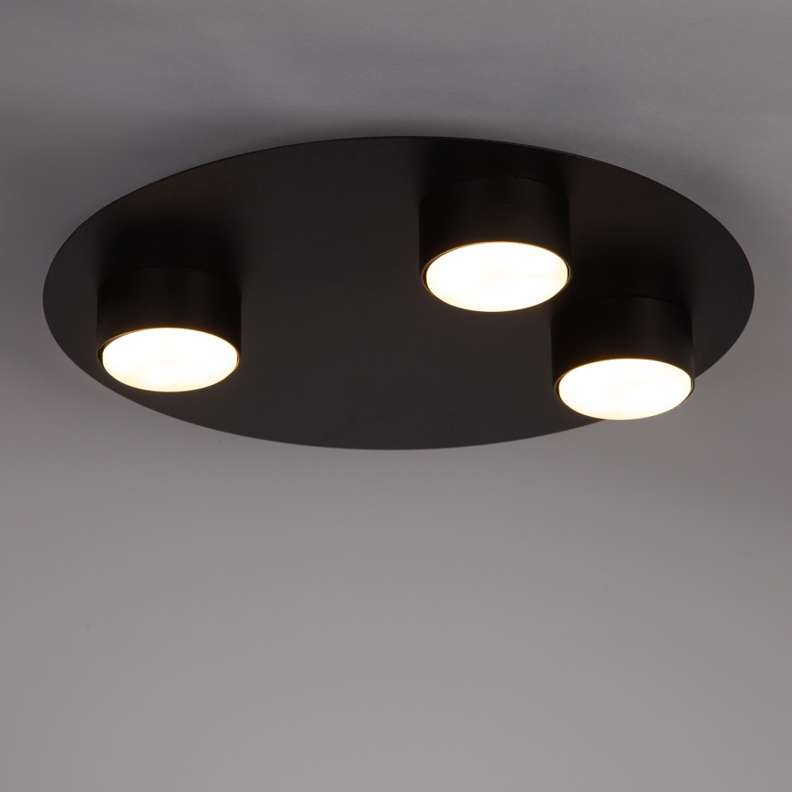 Plafonnier STAR 3xGX53/12W/230V noir
