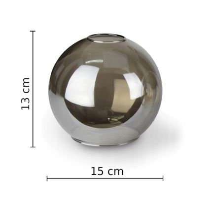 Plafonnier STAR 5xE27/60W/230V noir/fumé noir