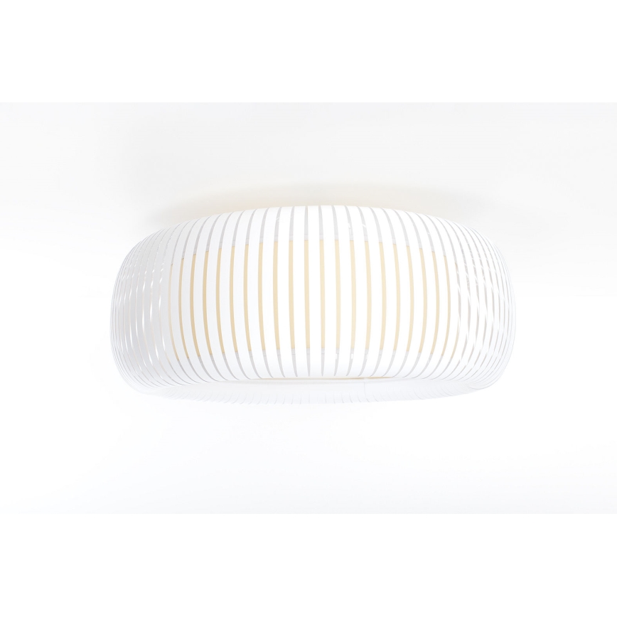 Plafonnier STRIPES 2xE27/40W/230V Ø 55 cm blanc/crème