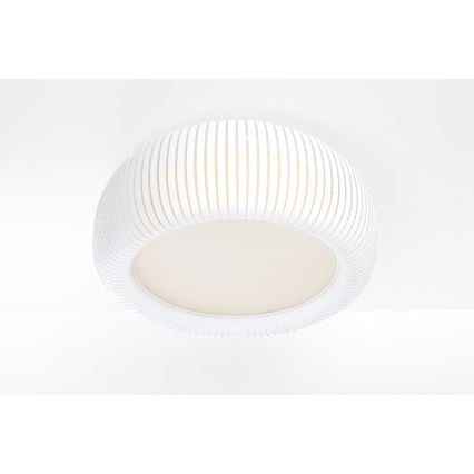 Plafonnier STRIPES 2xE27/40W/230V Ø 55 cm blanc/crème
