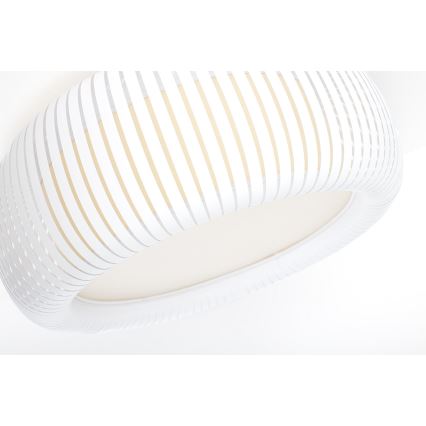 Plafonnier STRIPES 2xE27/40W/230V Ø 55 cm blanc/crème