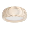 Plafonnier STRIPES 2xE27/40W/230V Ø 55 cm crème/blanc