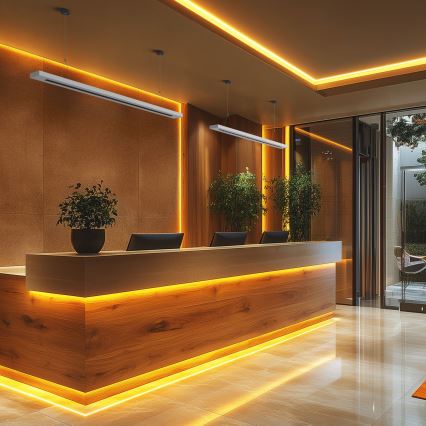 Plafonnier/ suspension PLANK LED/20/30/40W/230V 2700/4000/6000K CRI 90 blanc