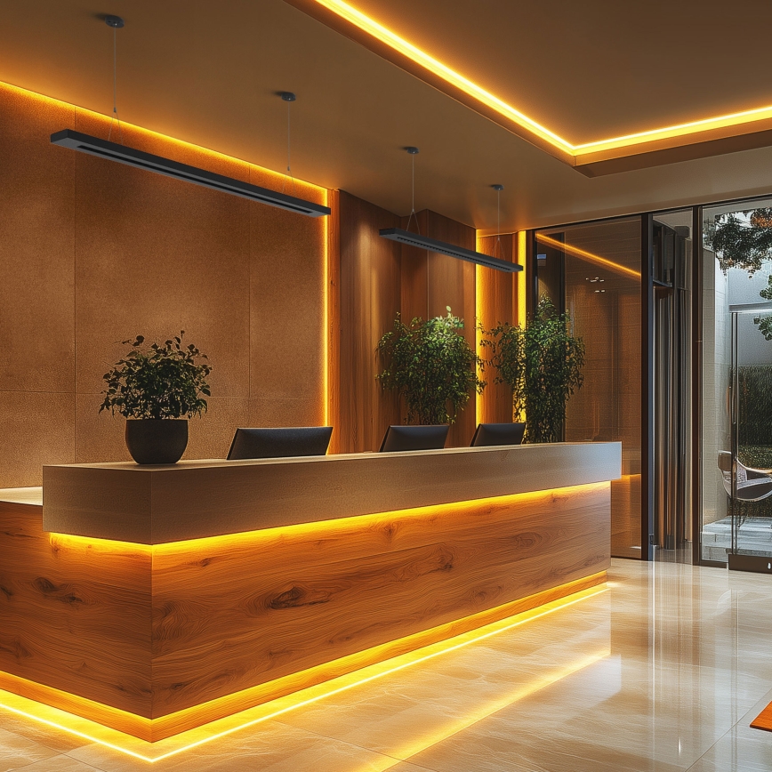 Plafonnier/ suspension PLANK LED/20/30/40W/230V 2700/4000/6000K CRI 90 noir