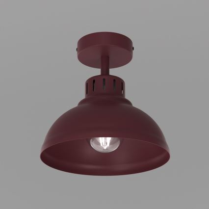 Plafonnier SVEN 1xE27/15W/230V Ø 21 cm bordeaux