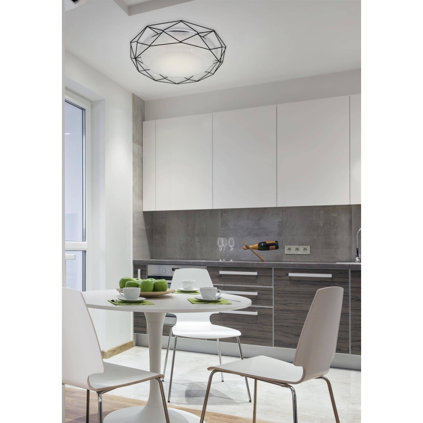 Plafonnier SVEN LED/24/230V noir