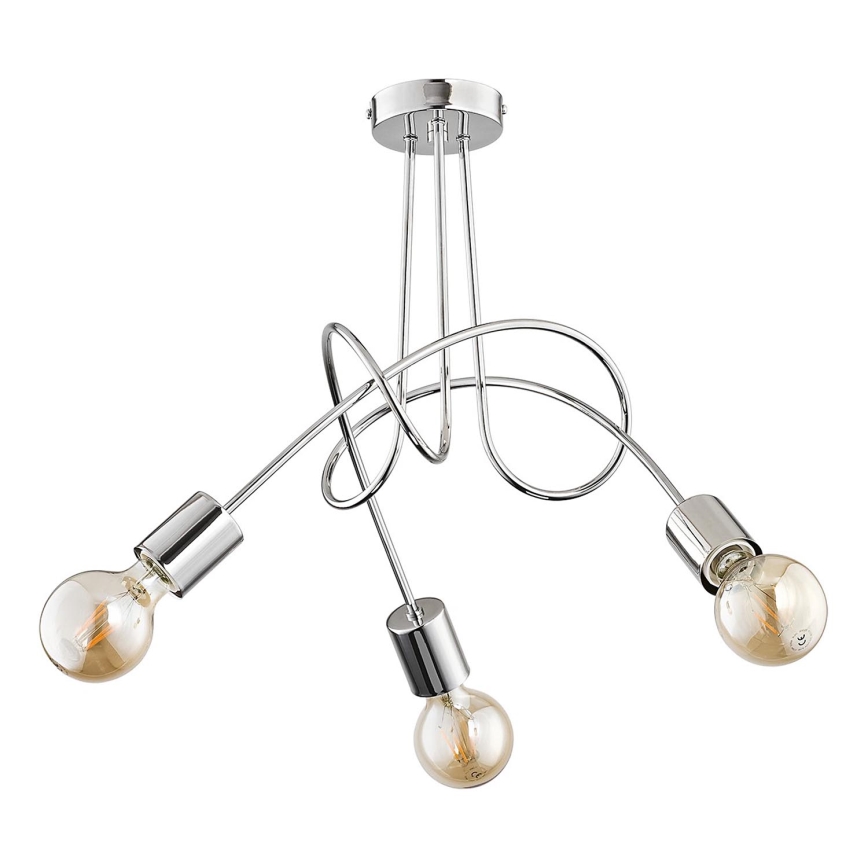 Plafonnier TANGO 3xE27/15W/230V chrome brillant