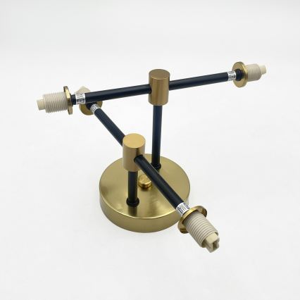 Plafonnier TESSA 4xG9/8W/230V laiton/noir fumé