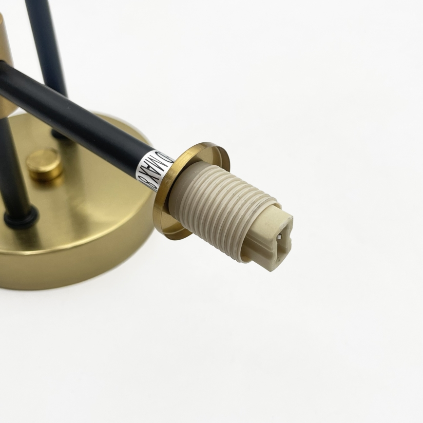 Plafonnier TESSA 4xG9/8W/230V laiton/noir fumé