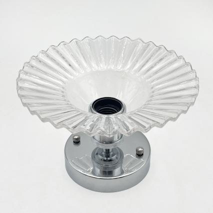 Plafonnier TRISH 1xE27/15W/230V chrome brillant/transparent