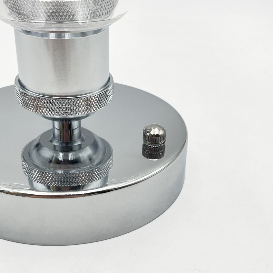 Plafonnier TRISH 1xE27/15W/230V chrome brillant/transparent