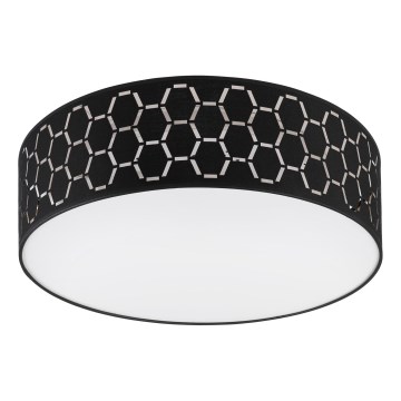 Plafonnier ULLE 2xE27/15W/230V Ø 45 cm noir