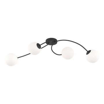 Plafonnier VIBRA 4xE14/10W/230V noir/blanc