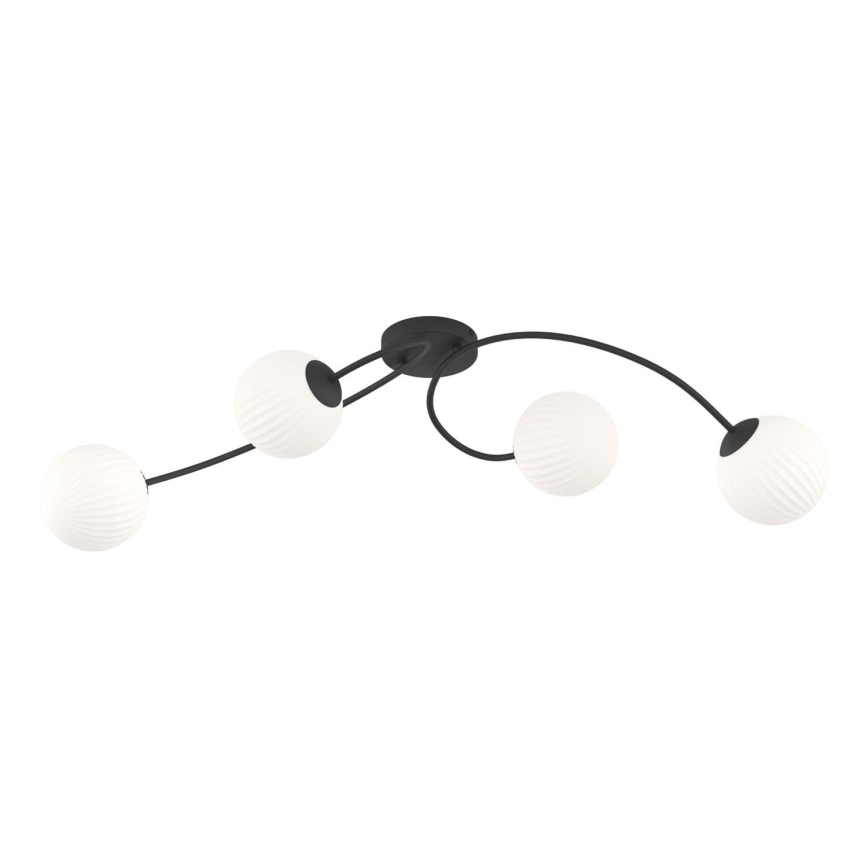 Plafonnier VIBRA 4xE14/10W/230V noir/blanc