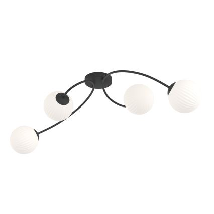 Plafonnier VIBRA 4xE14/10W/230V noir/blanc