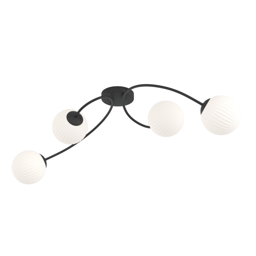 Plafonnier VIBRA 4xE14/10W/230V noir/blanc