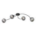 Plafonnier VIBRA 4xE14/10W/230V noir/gris